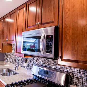 Transitional Cherry Kitchen in Alexandria, Virginia