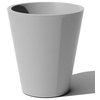 Pro Series Curve Grooved Planter, 30", Gray