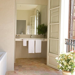 Bathroom stone floor tiles (Mediterranean Style) - Tile