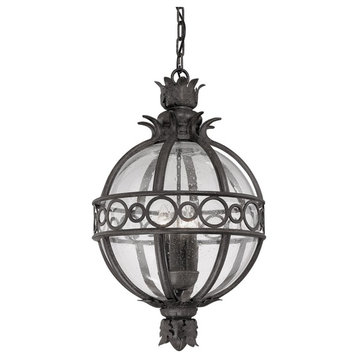 Troy Lighting Campanile 3-Light Lg Exterior Hanging Lantern, French Iron