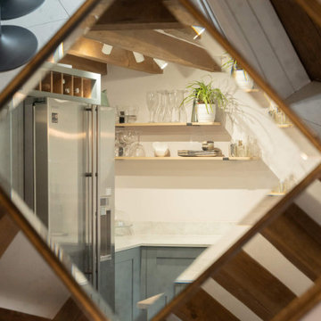 Blue Shaker Kitchen in Brockenhurst