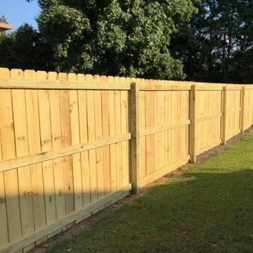 6' tall Dog Ear Privacy Fence