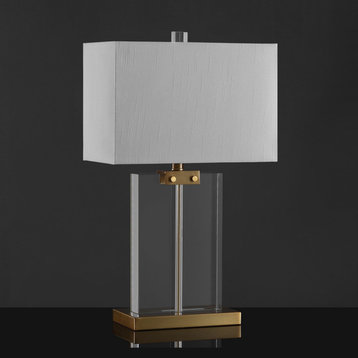 Safavieh Maddock Crystal Table Lamp White/Gold