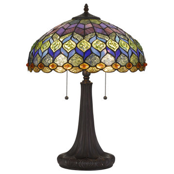 Tiffany Table Lamp, Dark Bronze