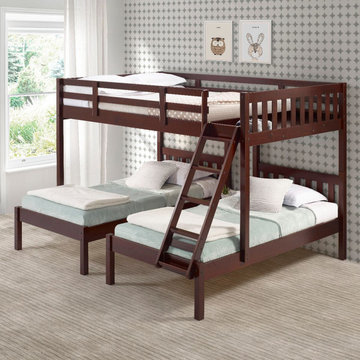 Youth Bedroom Parker Full over Double Twin Bunk Bed