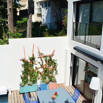 Petite terrasse avec piscine
