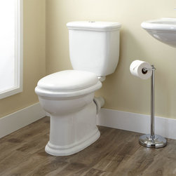 Kennard Dual-Flush European REAR OUTLET Toilet - Two-Piece - Elongated - White - Toilets
