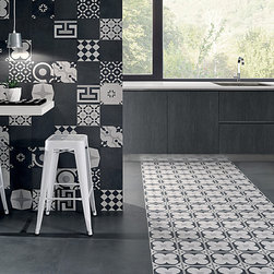 Cementine Black and White - Wall And Floor Tile