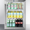 Compact Commercial Glass Door Beverage Cooler SCR312LBI