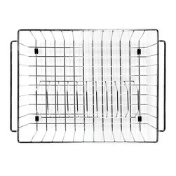 Lavello Dish Rack by Meir - Brushed Nickel - Kitchen Sink Accessories