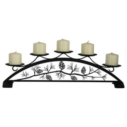 Rustic Candleholders by Village Wrought Iron, Inc.
