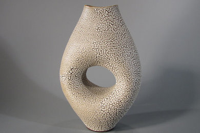 Modern ceramic Vessel.  One of a kind.