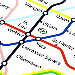 Iconic Network Ski Map Prints - Prints And Posters
