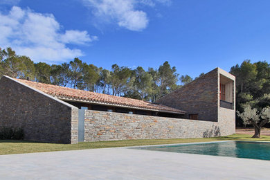 Example of a trendy exterior home design in Barcelona