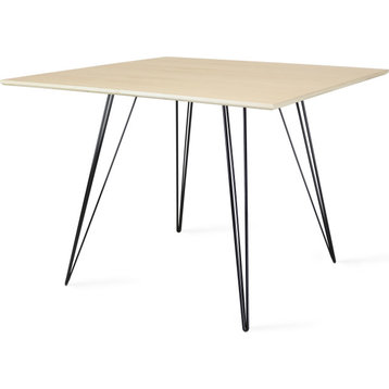 Williams Square Dining Table - Black, Small, Maple