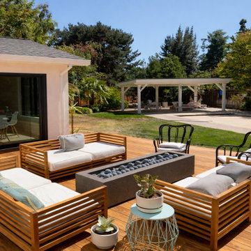 Hardwood Deck and Rear Yard Living Space - Walnut Creek, CA