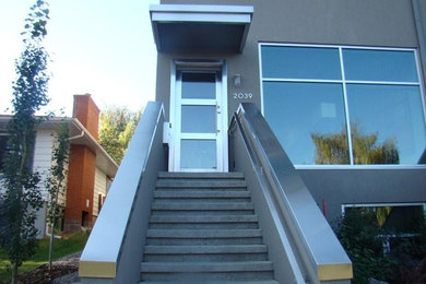 Minimalist exterior home photo in Calgary