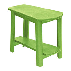 red green outdoor end tables