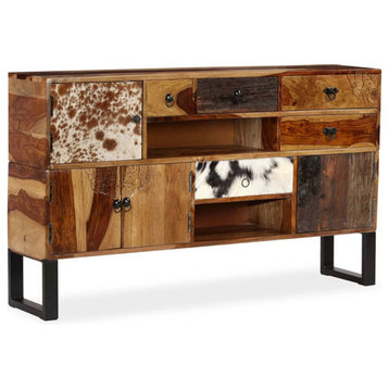 vidaXL Sideboard Drawer Cupboard Sideboard Buffet Cabinet Solid Wood Sheesham