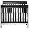 Dream On Me Aden Convertible 4-in-1 Mini Crib, Black