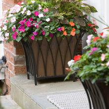 flowering patio pots