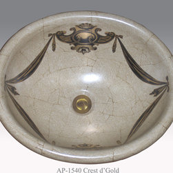 Hand Painted Drop-in Sinks by Atlantis Porcelain Art - Products
