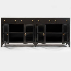 Shadow Box Industrial Media Console - Entertainment Centers And Tv Stands