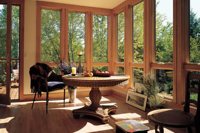 Dining room photo in New York