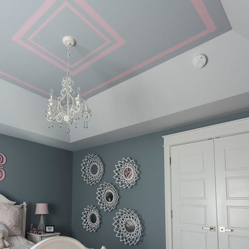 Gray and Blue Transitional Home