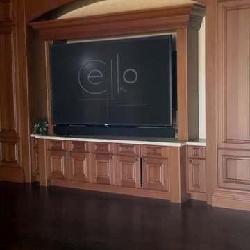 Motorized swing/extend TV mount for 90 inch TV