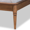 Starr Traditional King Size Bed Frame, Walnut Brown