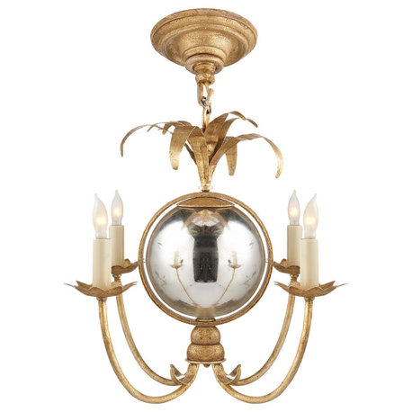 Gramercy Mini Chandelier in Gilded Iron