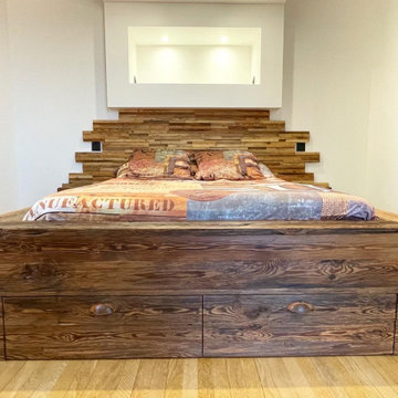 CONCEPTION ET FABRICATION D’UN LIT SUR MESURE À MONTAGNY PRÈS DE LYON