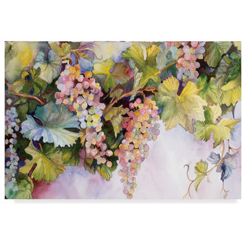 Joanne Porter 'Grapes On The Vine' Canvas Art, 24"x16"
