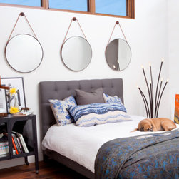Wine Barrel Hanging Mirror - Wall Mirrors