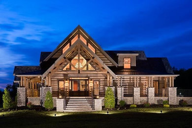 Rustic exterior home idea in Other
