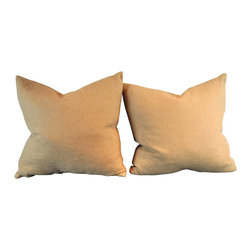 Auskin Camel Color Cashmere Pillow Pair - Products