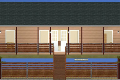 Example of a minimalist home design design in Austin