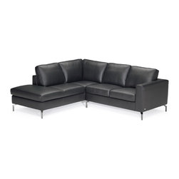 Natuzzi Editions Leather Sectional Sofa B845 - Sectional Sofas
