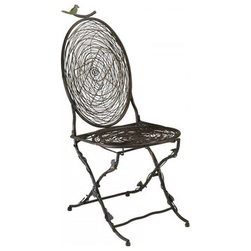 Bird Chair, Muted Rust, Iron, 39.5"H (1560 149WA)