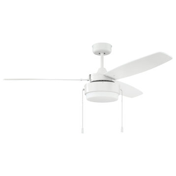 Intrepid 2-Light Ceiling Fan, White