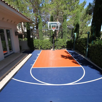 Las Vegas Backyard Basketball Court by Vegas Game Courts