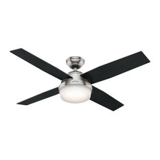 Hunter Fan Company 52" Dempsey Brushed Nickel Ceiling Fan With Light/Remote