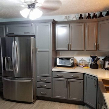Remodel KraftMaid Gentry Greyloft Half Overlay