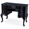 Charlotte Vanity Desk With Storage, Black