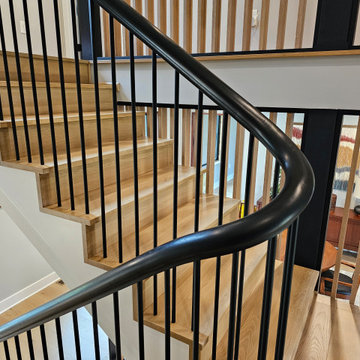 Project #115 | Staircase with Continuous Rail System Without Newels