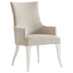 Lexington - Geneva Upholstered Arm Chair - The Geneva arm chair offers a stylish, fashionable designer look to dining room seating.