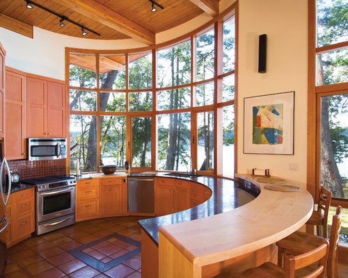 Curved Kitchens Design Ideas & Remodel Pictures | Houzz  Curved Kitchens Photos