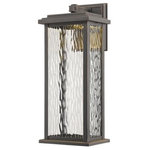 ArtCraft - ArtCraft AC9071OB Sussex Drive - 17" 9W 1 LED Outdoor Wall Mount - The "Sussex Drive" collection features a thick water glass encased by a linear cast aluminum frame, which is illuminated by a bright LED source. The LED is located in the roof of the fixture (LED is K with CRI ). Shown in black and also available in oil rubbed bronze. (Warranty on Exteriors lighting is 1 Year on premature paint defects and 21 Year against corrosion and we use corrosion resistant copper screws).  Shade Included: TRUE  Lumens: 0  Room Style: Exterior LightingSussex 17" 12W 1 LED Outdoor Wall Sconce Oil Rubbed Bronze Clear Water Glass *UL Approved: YES *Energy Star Qualified: n/a  *ADA Certified: n/a  *Number of Lights: Lamp: 1-*Wattage:12w LED bulb(s) *Bulb Included:No *Bulb Type:LED *Finish Type:Oil Rubbed Bronze