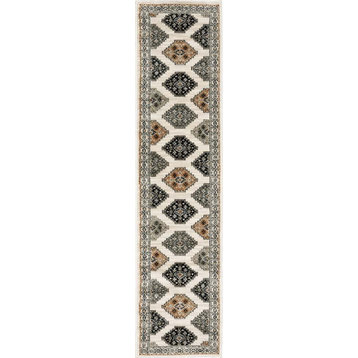 Oriental Weavers GEORG 640A 1'10"x7' 6" Runner Ivory Rug